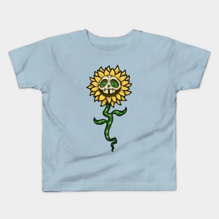 Spooky Sunflower Kids T-Shirt